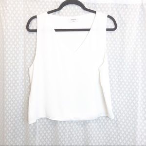 BABATON ARITZIA • White murphy blouse SIZE LARGE